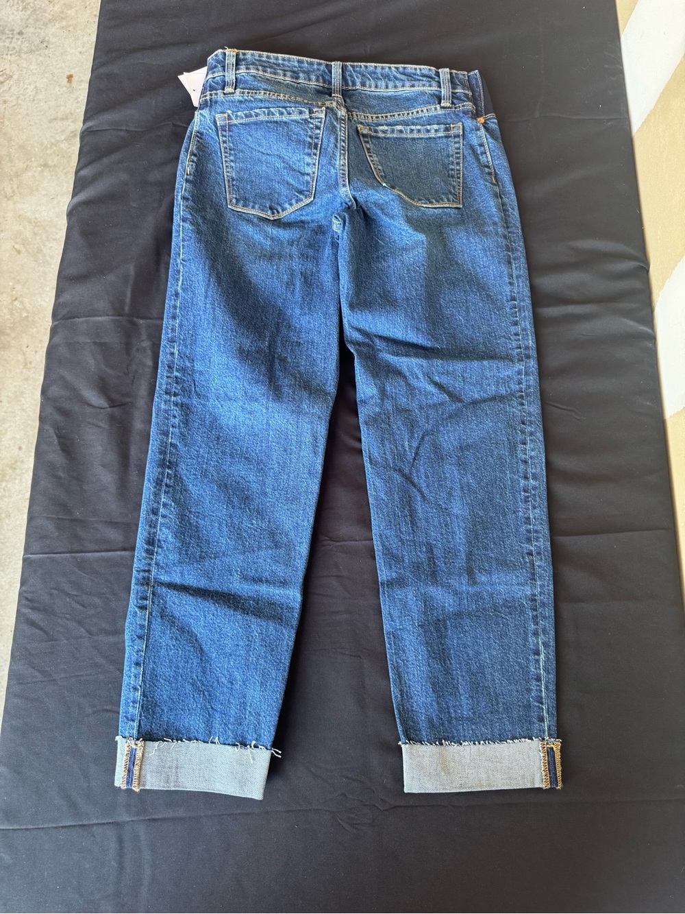 Isabel Maternity Size 2 90s Straight Leg Jeans Dark Wash Side Panel NWT - Picture 2 of 10